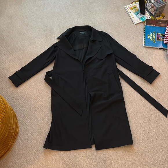 Athleta Stellar Trench coat black - Picture 3 of 5